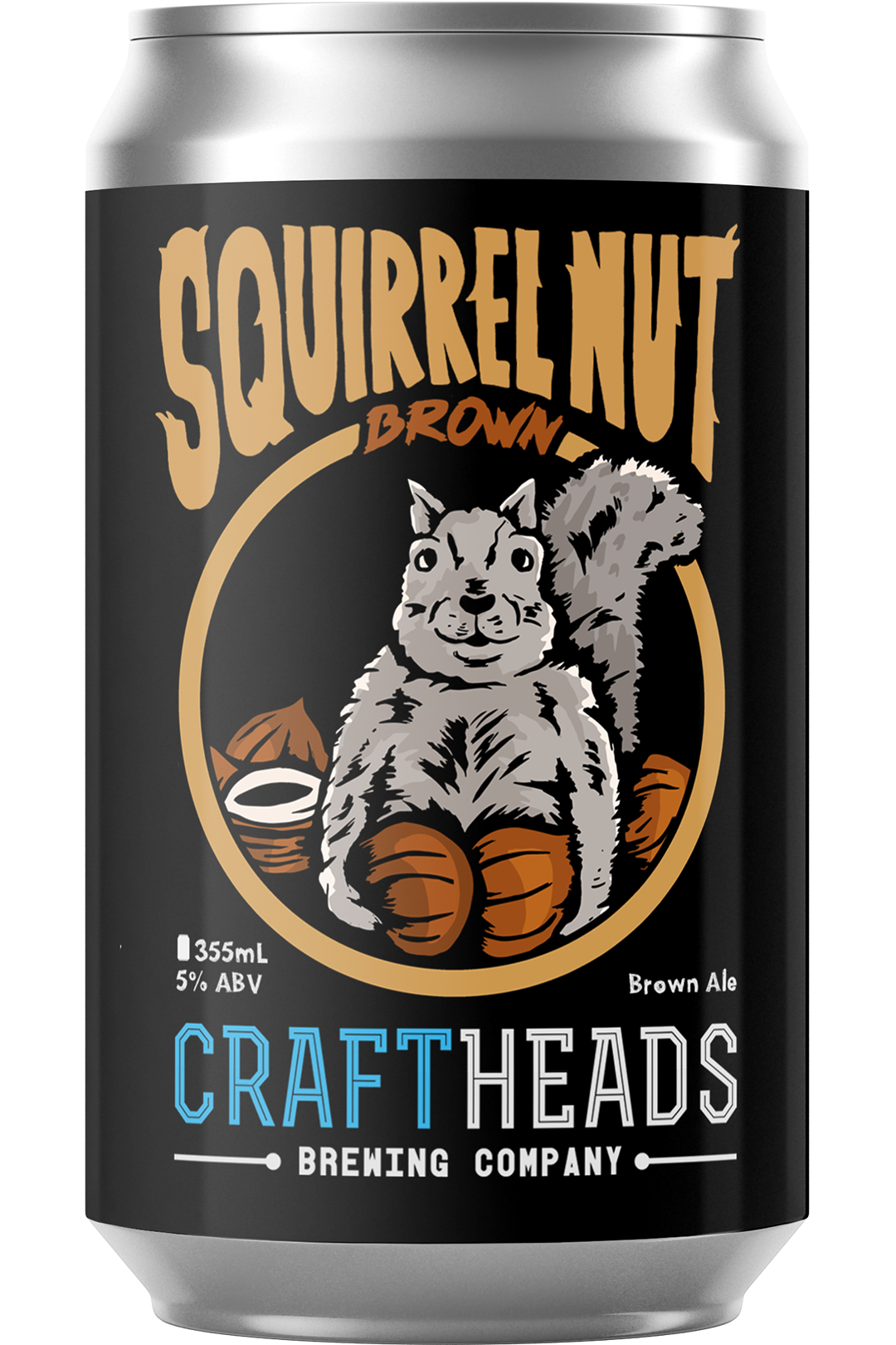 Bust-A-Nut Brown Ale Logo T-Shirt – Big Beaver Brewing Cº